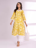 Varanga Women Ethnic Floral Printed Flared Sleeve Kurta