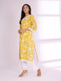 Varanga Women Ethnic Floral Printed Flared Sleeve Kurta