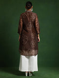 Varanga Women Premium Bandhani Floral Printed Shirt Kurta
