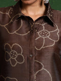 Varanga Women Premium Bandhani Floral Printed Shirt Kurta