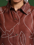 Varanga Women Premium Bandhani Floral Printed Shirt Kurta