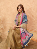 Varanga Women Shimmer Anarkali Featuring Lace-Detailed Sleeves And A Tasseled Dori at The Back Neck, Paired With a Printed Dupatta Embellished With Mirror .