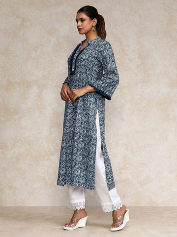 Varanga Varanga Women Ethnic Floral Printed straight kurta