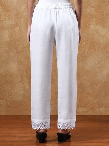 Women Lace Detailed Regular Palazzo