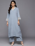 Varanga Women Thread Embroidered Organza Detailed Kurta Set