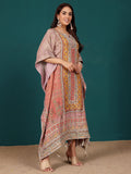 Varanga Women Ethnic Printed Mirror & Gota Embelished Kaftan With Dhoti Pants