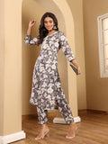 Varanga Women Floral Printed Kurta With Trouser