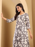 Varanga Women Floral Printed Kurta With Trouser