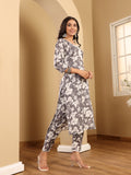 Varanga Women Floral Printed Kurta With Trouser