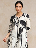 Floral Printed Apple Hem Kurta With Trouser