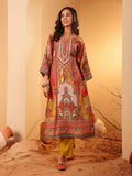 Varanga Women Olive Ethnic Floral Printed Gota Embellished Flared Sleeve Kurta With Solid Trouser.