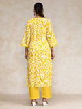 Varanga Women Ikat Printed Boho Look with Tassel Kurta & Trouser