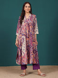 Varanga Women Paisely Printed V Neck Panelled Flared Kurta With Trouser