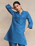 Mandarin Collar Flared Sleeve Kurta With Trouser