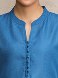 Mandarin Collar Flared Sleeve Kurta With Trouser