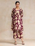 Floral Printed Puff Sleeve Kurta With Trouser