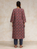 Varanga Women Ethnic Jaipuri Printed, Two Print Gota Embelished Kurta With Trouser
