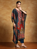 Varanga Women-Zari & Sequin Detailed Ethnic Printed Flared Kaftan With Trouser