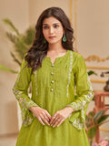 Varanga Women Floral Thread Embroiderd Kurta With Flared Palazzo