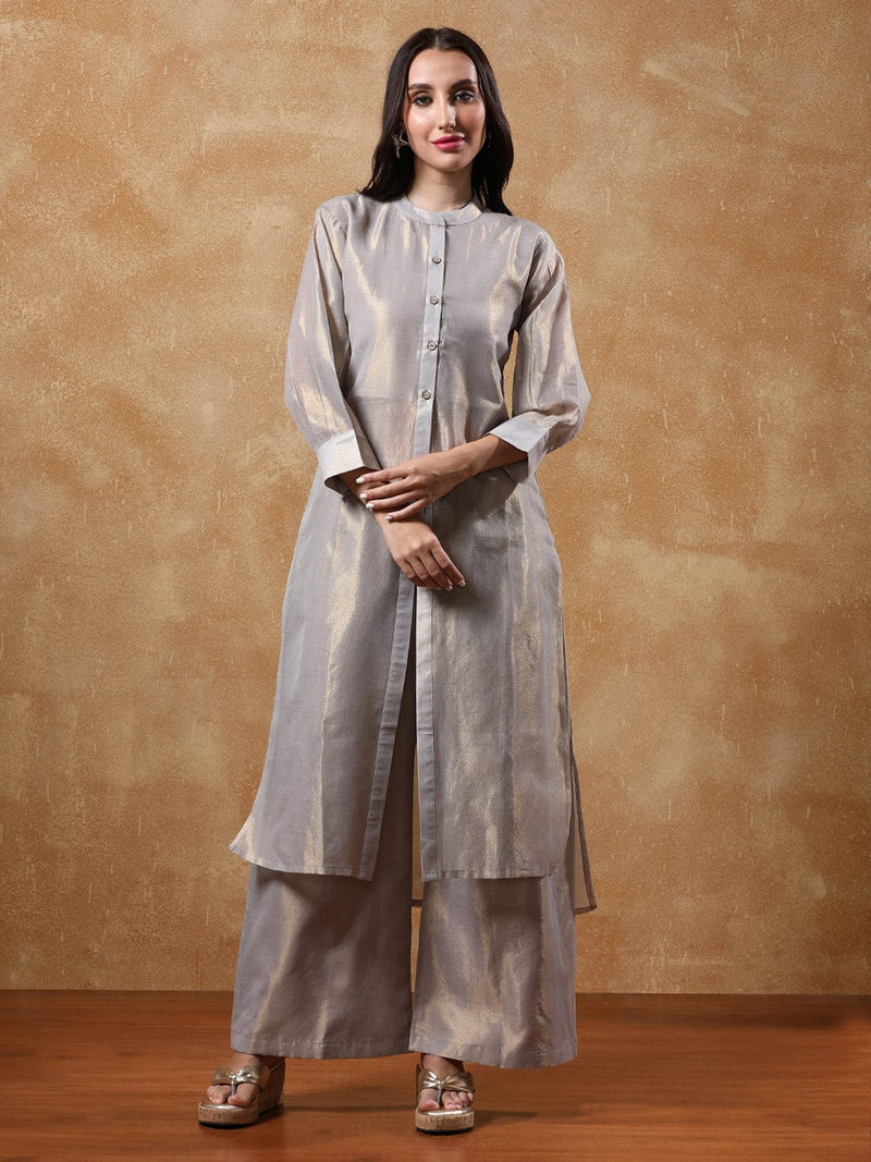 Varanga Women Solid Straight Kurta with Palazzo