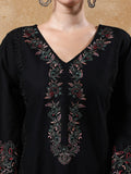 Varanga Women Embroidered V-Neck Pure Cotton Kurta Sets