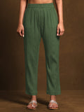 Green Solid Halter Neck Kurta Set