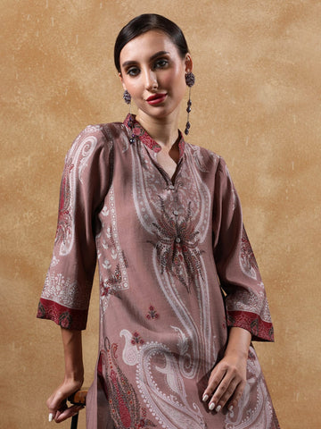 Varanga Women Paisley Printed Kurta With Trouser