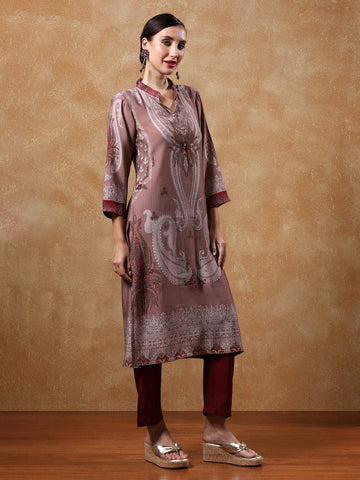 KSUT Women Paisley Printed Kurta With Trouser
