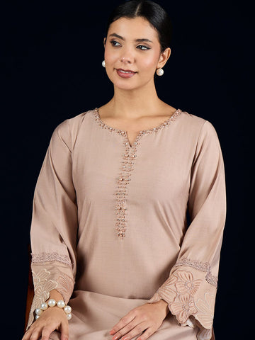 Varanga Farsi Salwar With Kurta Detailed With Peal
