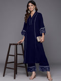Varanga Women  Organza And Lace Detailed Kurta Set