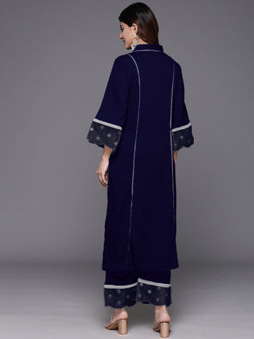 Varanga Women Organza And Lace Detailed Kurta Set