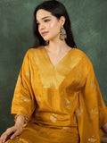 Varanga Kaftan-Style Kurta , Paired With Straight-Fit Solid Ankle-Length Trousers .