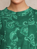 Varanga Women Floral Printed Halter Neck Anarkali Kurta With Trouser