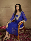 Varanga Women Graceful Beige Kurta Set Featuring Gota Patti Detailing, Paired With Solid Trousers