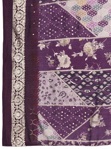 Varanga Women Zari And Beads Embroidered Kurta With Bottom And Dupatta