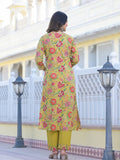 Varanga Women Floral Printed Round Neck Embroidered Kurta,Paired With Bottom And Printed Dupatta