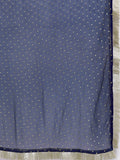 Varanga Women Blue Round Neck With Embroidered Kurta , Full Sleeves , Straight Kurta With Side Slits, Paired With Tonal Bottom And Dupatta.