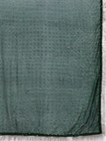 Varanga Women Green Round Neck With Embroidered Kurta , Full Sleeves , Straight Kurta With Side Slits, Paired With Tonal Bottom And Dupatta.
