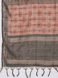 Varanga Women Round Neck Ethnic Printed Embroidered Kurta Paired With Solid Bottom And Embellished Dupatta
