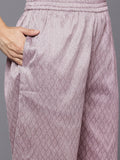 Varanga Women Lavender Zari And Sequins Lace Embellished Kurta With Bottom And Dupatta