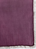 Varanga Women Purple Round Neck Embroidered Kurta With Embroidered Bottom And Tonal Dupatta