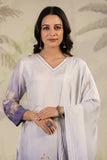 Varanga Women White V Neck Printed Kurta Paired With Bottom And Printed Dupatta