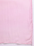 Varanga Women Pink Chikankari Kurta Set with Dupatta