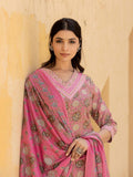 Varanga Women Pink V Neck Printed Kurta With Bottom And Dupatta