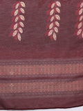 Varanga Women Maroon Floral Printed Kurta, Round Neck Straight Kurta Paired With Tonal Bottom And Printed Dupatta