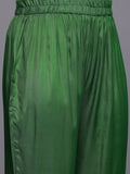 Varanga Women Green Leheriya Zari And Sequins Embroidered Kurta Set With Dupatta