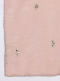 Varanga Women Pink Gotta Patti Hand Embroidered Straight Kurta with Trousers and Dupatta.