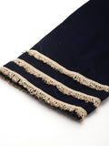 Varanga Women Navy Blue Straight Velvet Kurta Set with Dupatta