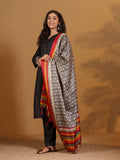 Varanga Women V Neck Kurta With Trouser And Printed Dupatta