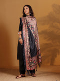 Varanga Women V Neck Kurta With Trouser And Printed Dupatta